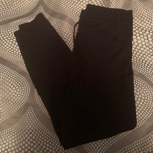 Zyia black drawstring luxe leggings